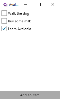 Avalonia ToDo On Windows