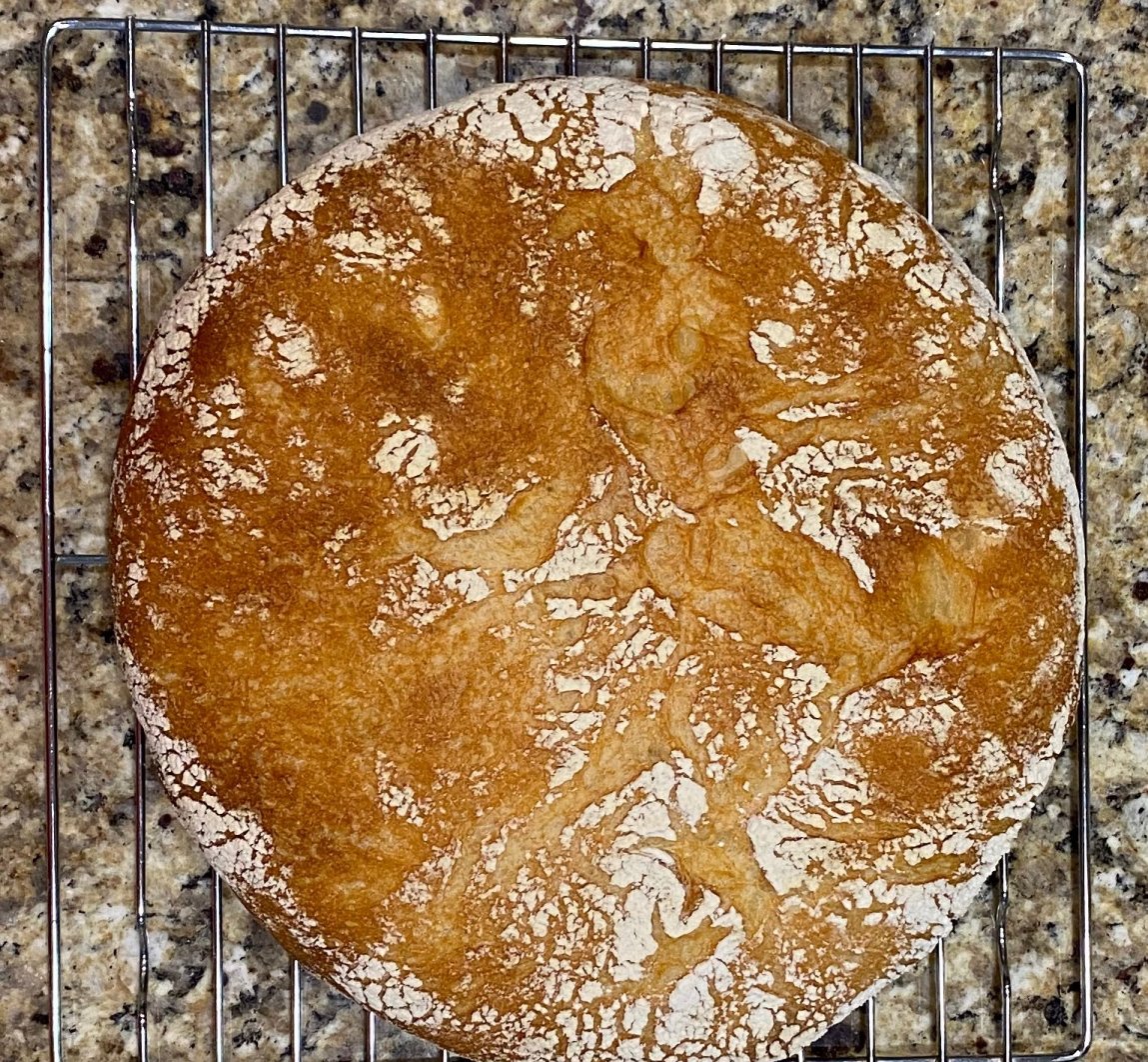Finished bread from above